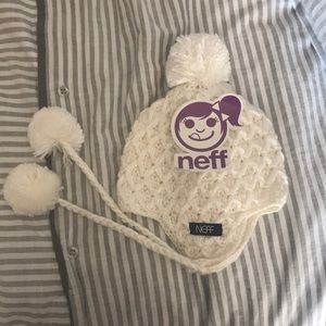 Neff Cream Pom beanie